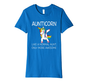 Womens Aunticorn Like An Aunt Only Awesome Dabbing Unicorn T-Shirt