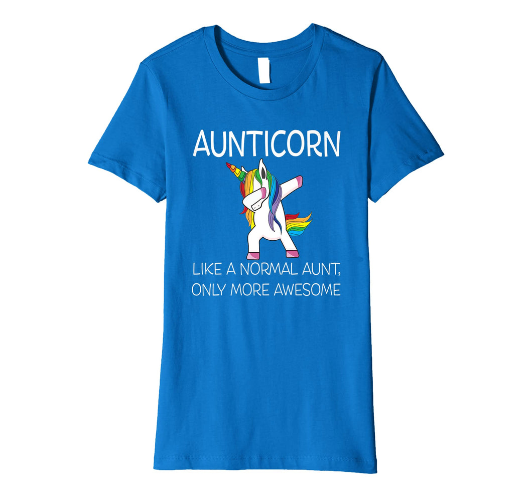 Womens Aunticorn Like An Aunt Only Awesome Dabbing Unicorn T-Shirt