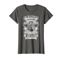 Load image into Gallery viewer, AMERICAN Oath Defend The Constitution Army Veteran T-Shirt
