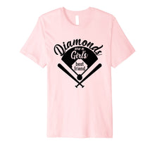 Load image into Gallery viewer, Diamonds are a Girl&#39;s Best Friend T - Shirt | Baseball Team
