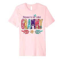 Load image into Gallery viewer, Blessed To Be Called Grammy Flower T-Shirt Funny Grammy Gift Premium T-Shirt
