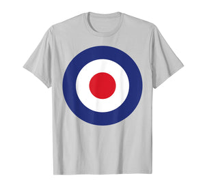 RAF Roundel British Target Logo Bullseye Pop Art & MOD Tee