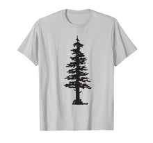 Load image into Gallery viewer, Evergreen Tree and Hiker Silhouette T-Shirt
