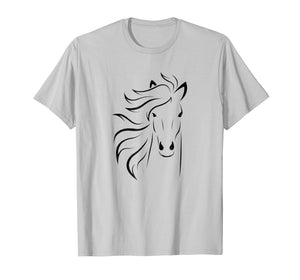 Just A Girl Who Loves Horses T Shirt Horse Racing Riding Tee