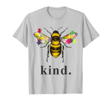 Load image into Gallery viewer, Autism Awareness Bee Kind Puzzle Pieces T Shirt
