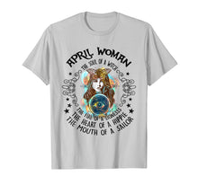 Load image into Gallery viewer, April Woman The Soul Of A Witch T-shirt birthday Gift
