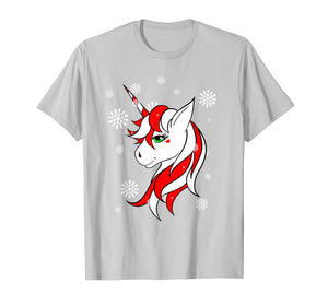 Christmas Unicorn Fun Girls Kids Snowflake Holiday Xmas T-Shirt