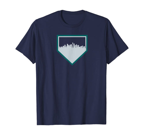 Vintage Seattle Baseball SEA Home Skyline Shirt-139099