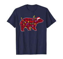 Load image into Gallery viewer, Christmas Decorations Red Plaid Buffalo Bear Xmas Pajamas T-Shirt

