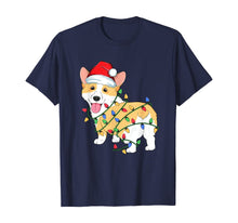 Load image into Gallery viewer, Corgi Christmas Tree Light Santa Dog Xmas Kids Boys Pajamas T-Shirt
