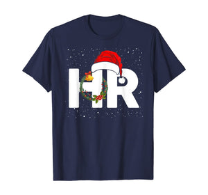Christmas Human Resources Santa Claus Hat Wreath Xmas Gifts T-Shirt