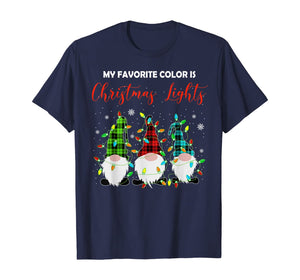 3 Nordic Gnomes Swedish Xmas Lights Nisse Tomte Christmas T-Shirt