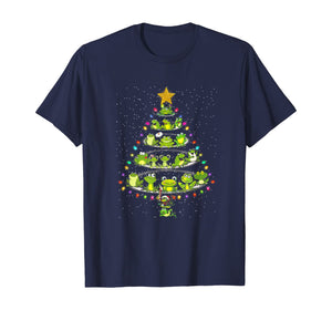 Cute Frog Christmas Tree Gift Decor Xmas Tree T-Shirt
