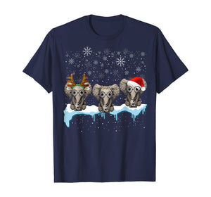 Christmas Pajama Three Hippie Elephants Costume Xmas gift T-Shirt