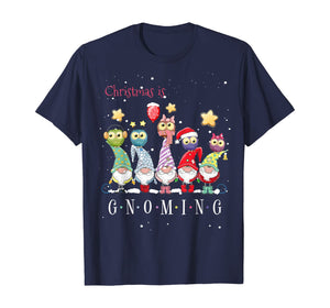 Christmas is Gnoming God Jul Gnome Tomte Xmas Santa Holiday T-Shirt