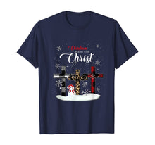 Load image into Gallery viewer, Christmas Begins with Christ Xmas Gift T-Shirt
