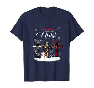 Christmas Begins with Christ Xmas Gift T-Shirt