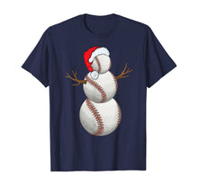 Load image into Gallery viewer, Christmas Baseball Snowman Ball Xmas Gift For Men Women Kids T-Shirt

