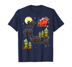 Cockapoo Reindeer Christmas Dog Riding Santa Xmas Gift T-Shirt