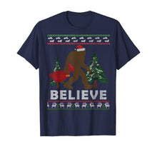 Load image into Gallery viewer, Christmas Sasquatch Santa Bigfoot Believe Yeti Xmas Gift Tee T-Shirt
