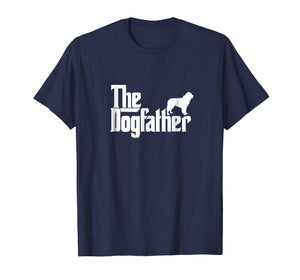 Mens The Dogfather Newfoundland Dog Father Dad Shirt