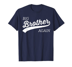 Big Brother Again Shirt for Boys with Arrow and Heart