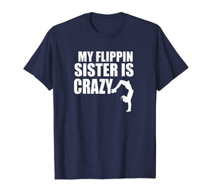 Brother Sister Gymnastics Tumbling Cute Gymnast Flip T-Shirt
