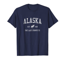 Load image into Gallery viewer, Alaska T-Shirt Vintage Sports Design Alaskan Moose Tee
