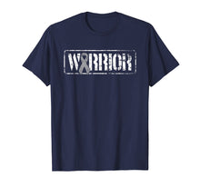Load image into Gallery viewer, Brain Cancer Warrior - Grey Military Style Ribbon T-Shirt
