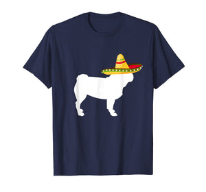 Pug Sombrero Cinco De Mayo Dog T-Shirt