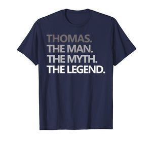Mens Thomas The Man Myth Legend T Shirt Father's Day Gift Dad