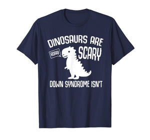 Cute Dinosaur World Down Syndrome Day T Shirt Women Kids