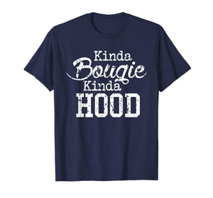 Kinda Bougie Kinda Hood Black History Month Pride T Shirt