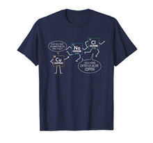 Load image into Gallery viewer, Salt And Copper Funny Periodic Table Chemistry Pun T Shirt
