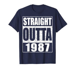 Straight Outta 1987 T-Shirt 32nd Birthday Gift Shirt
