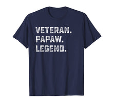 Load image into Gallery viewer, Family Gifts For Papa Veteran Papaw Legend Shirt
