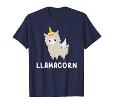 Load image into Gallery viewer, Llamacorn T-Shirt - Funny Llama Mixed With Unicorn Tee
