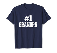 Load image into Gallery viewer, Mens #1 Grandpa T-Shirt. Number one grandpa T-Shirt
