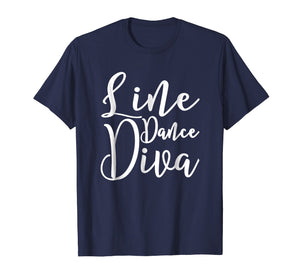 Line Dance Diva T-Shirt. Cute Line Dance Tee Shirt Gift
