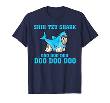 Load image into Gallery viewer, Shih Tzu Shark Doo Doo Doo Tshirt Funny Shih Tzu Lover Gifts
