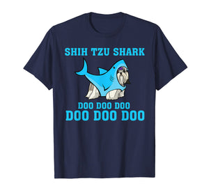 Shih Tzu Shark Doo Doo Doo Tshirt Funny Shih Tzu Lover Gifts