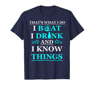 Boating Gifts Boat Owner Men Sailing Drinking T Shirts