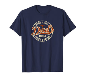 Mens Vintage Dad's BBQ Chilling and Grilling T-Shirt