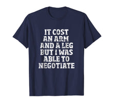 Load image into Gallery viewer, Amputee T-Shirt: Able To Negotiate Funny Leg Amputee Shirt
