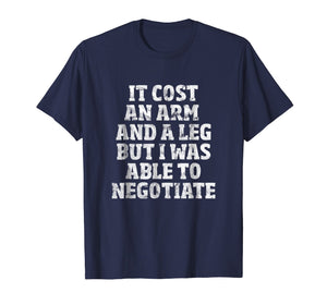 Amputee T-Shirt: Able To Negotiate Funny Leg Amputee Shirt