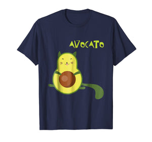 Avocato Funny T-Shirt Cute Cat Avocado Gift For Vegan