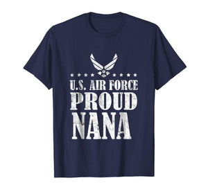 Air Force Family - Proud Nana US Air Force Stars T-shirt