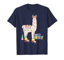 Load image into Gallery viewer, Retro llama Roller Skate Derby 70s 80s T Shirt Gift girl
