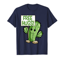 Load image into Gallery viewer, Cactus Free Hugs T-Shirt Cute Cactus Tee for Youth Kids
