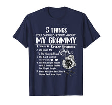 Load image into Gallery viewer, 5 things you should know about my grammy T-shirt
